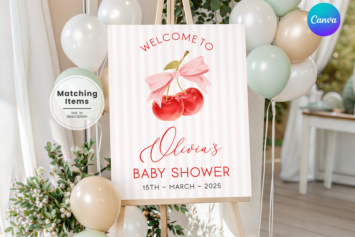 She Is The Cherry On Top Welcome, an Invitation Template by Digital_Mind (Photo 1 of 3)