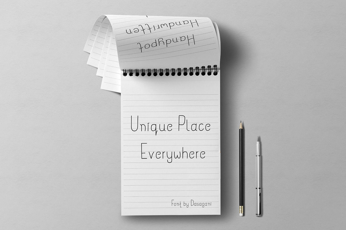 Handypot - Handwritten Font preview 3
