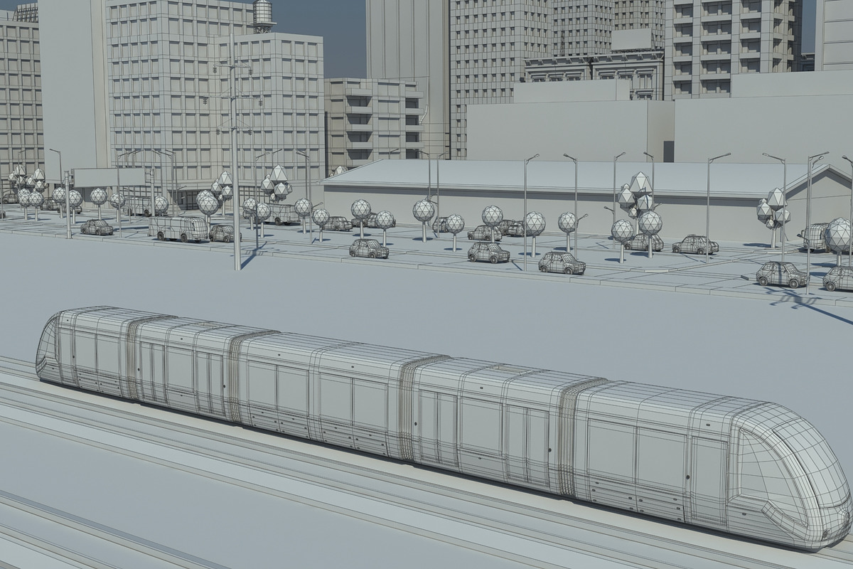 Realistic Lowpoly Simple City VR/AR, an Environmental 3D Model by NOMODOL (Photo 43 of 59)