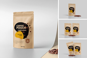 Craft Coffee Pouch Mockup