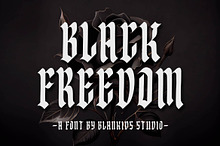 Black Freedom a Blackletter Font