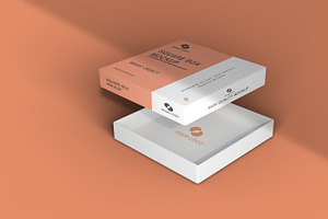 Square Box Mockup Design