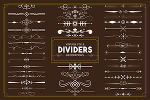 Abstract Decorative Lines Dividers, a Stationery Template by Photoshop Action