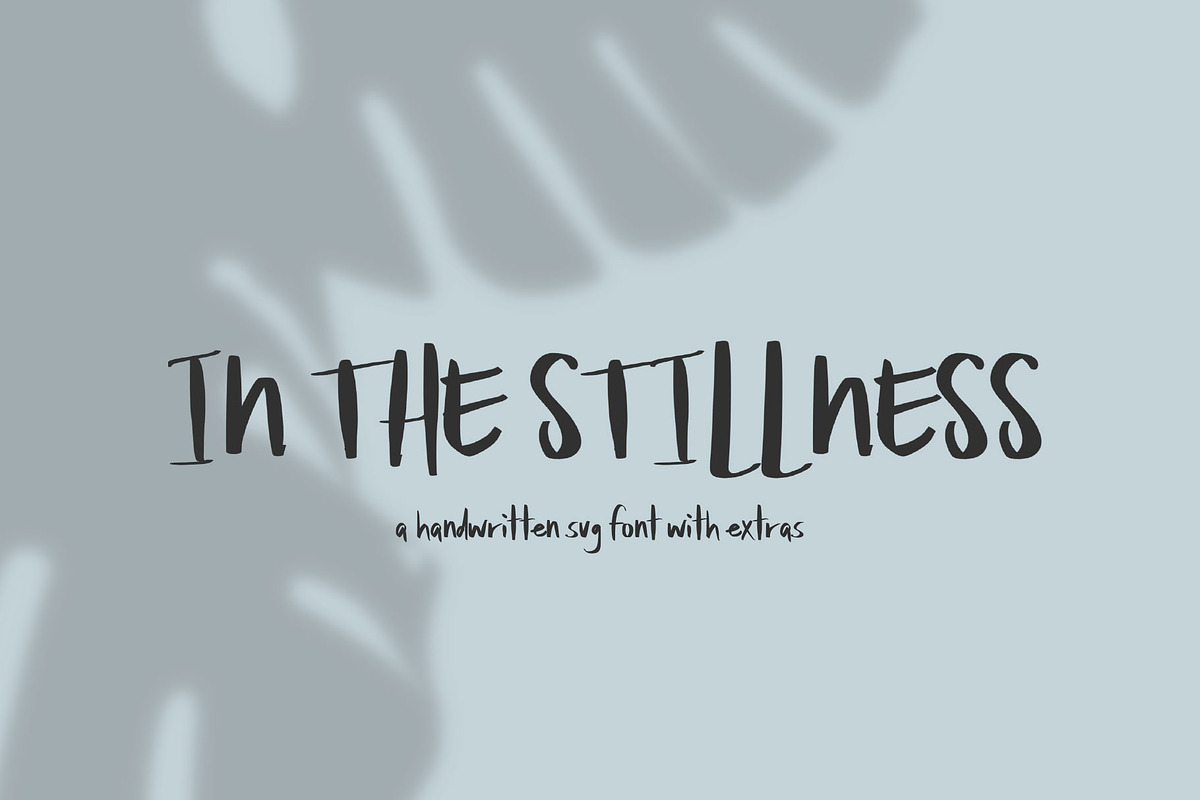 In The Stillness Handwritten font, a Handwritten Font by Jodi Van der Kruik (Photo 1 of 6)