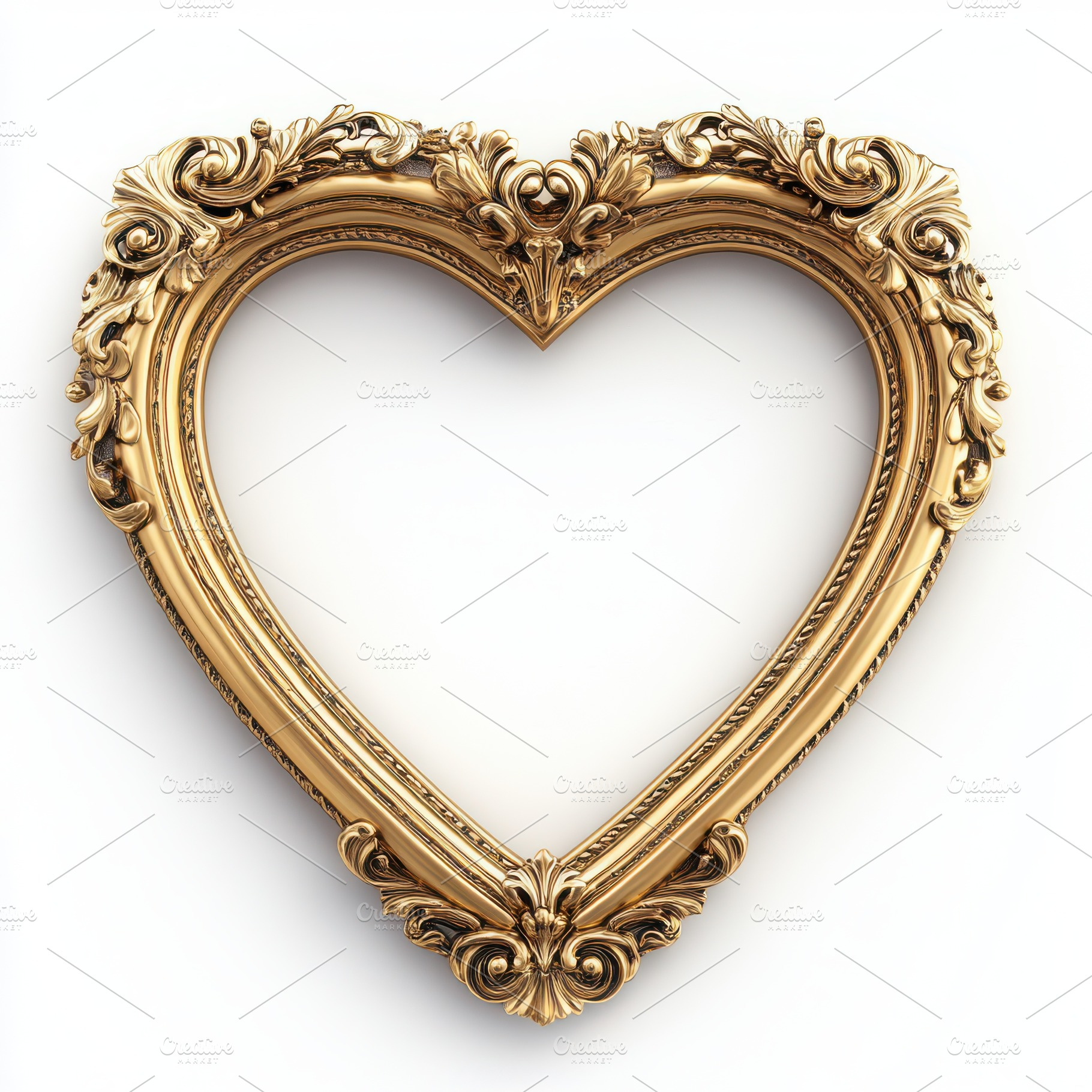 Golden heart shaped picture frame il, a Beauty & Fashion Photo by Pixeness Studio