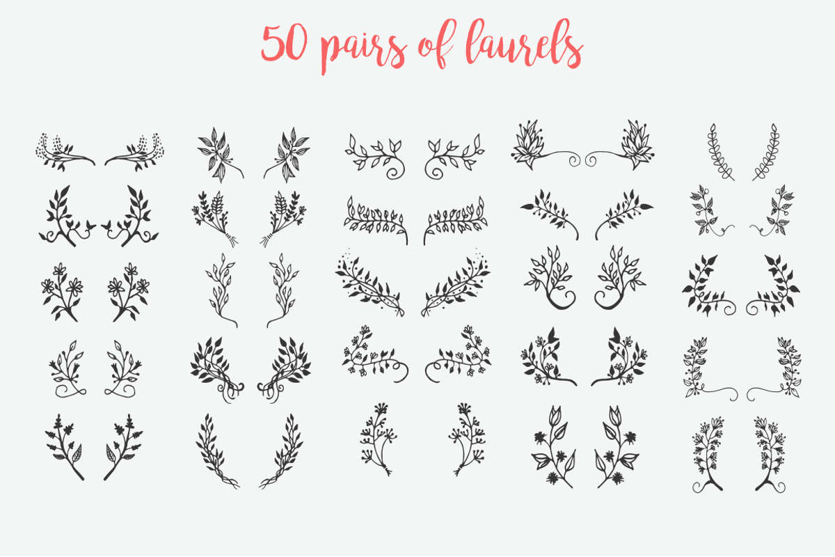 Big Hand Drawn Logo Kit, a Branding & Logo Template by Brandi Lea Designs (Photo 17 of 32)