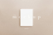 Beige 5x7 Card Mockup Bundle, a Graphic by HALFTOUNE (Thumbnail 4 of 7)