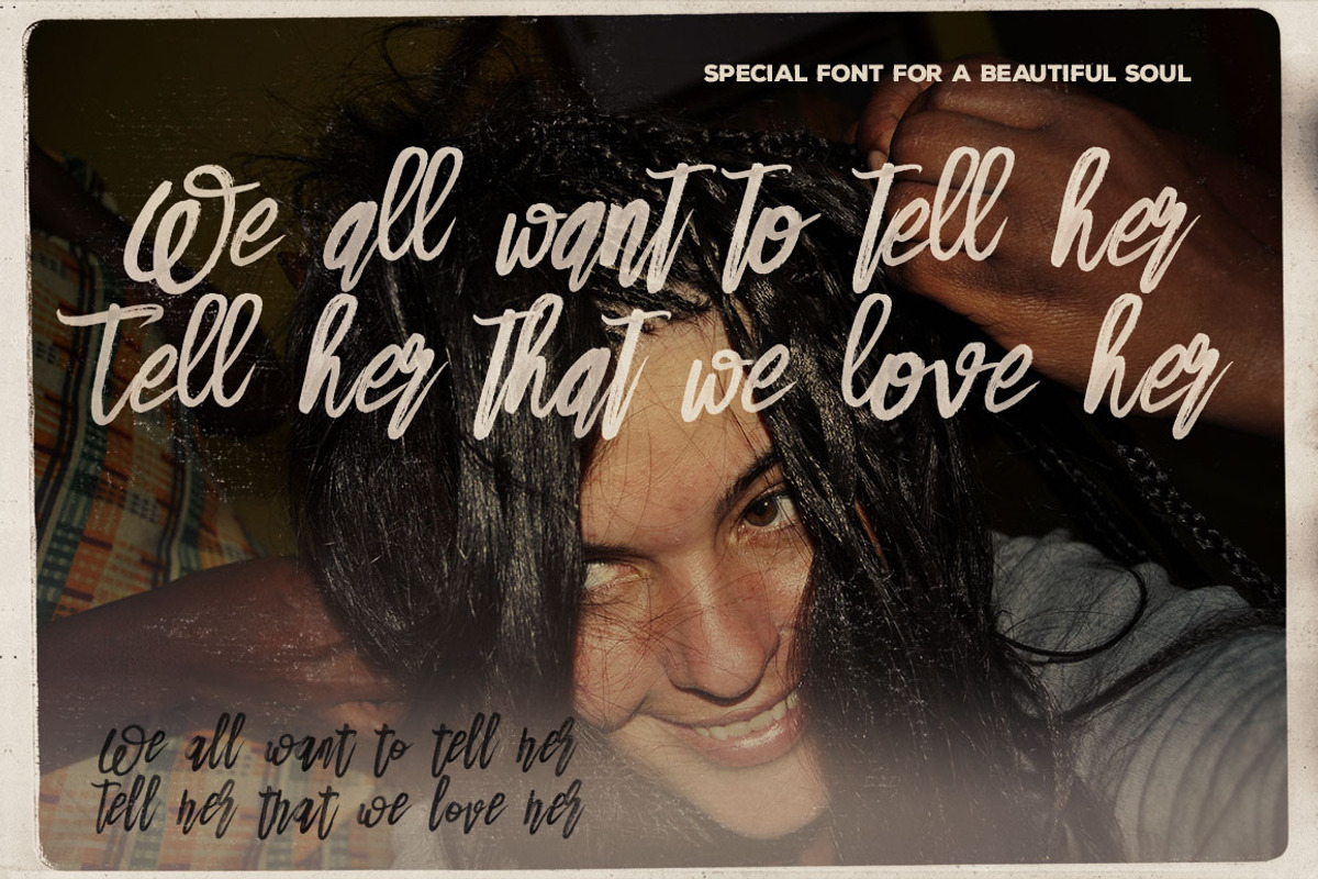 Danica Tribute Brush & SVG Font preview 8