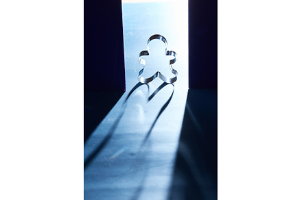 Cookie cutters with shadow lighting