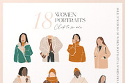 Autumn Winter season. Abstract women, a Texture Illustration by Kate Macate (Thumbnail 7 of 8)