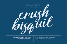 Crush Bisquit Script font