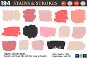 Vector Stains & Strokes Atelier +SVG, an Object Graphic by Katrinelly (Thumbnail 11 of 15)
