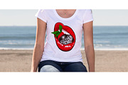 Sexy Red Lips Clipart – PNG Set, a Decorative Illustration by NatArt (Thumbnail 9 of 15)