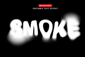 Smoke Blur Editable Text Effect PSD, a Layer Style Add-On by Design Fly