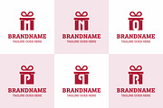 Letter M N O P Q R Gift Package Logo, a Branding & Logo Template by Pray Art Design Studio (Thumbnail 1 of 2)