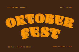 Retro Oktoberfest Text Effect, a Templates & Theme by studiogstock