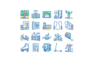 kid leisure child fun happy icons, an Object Illustration by pikepicture