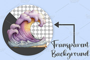 Whimsical Summer Wooden Sing Clipart, an Illustration by Canvas Craft (Thumbnail 2 of 7)