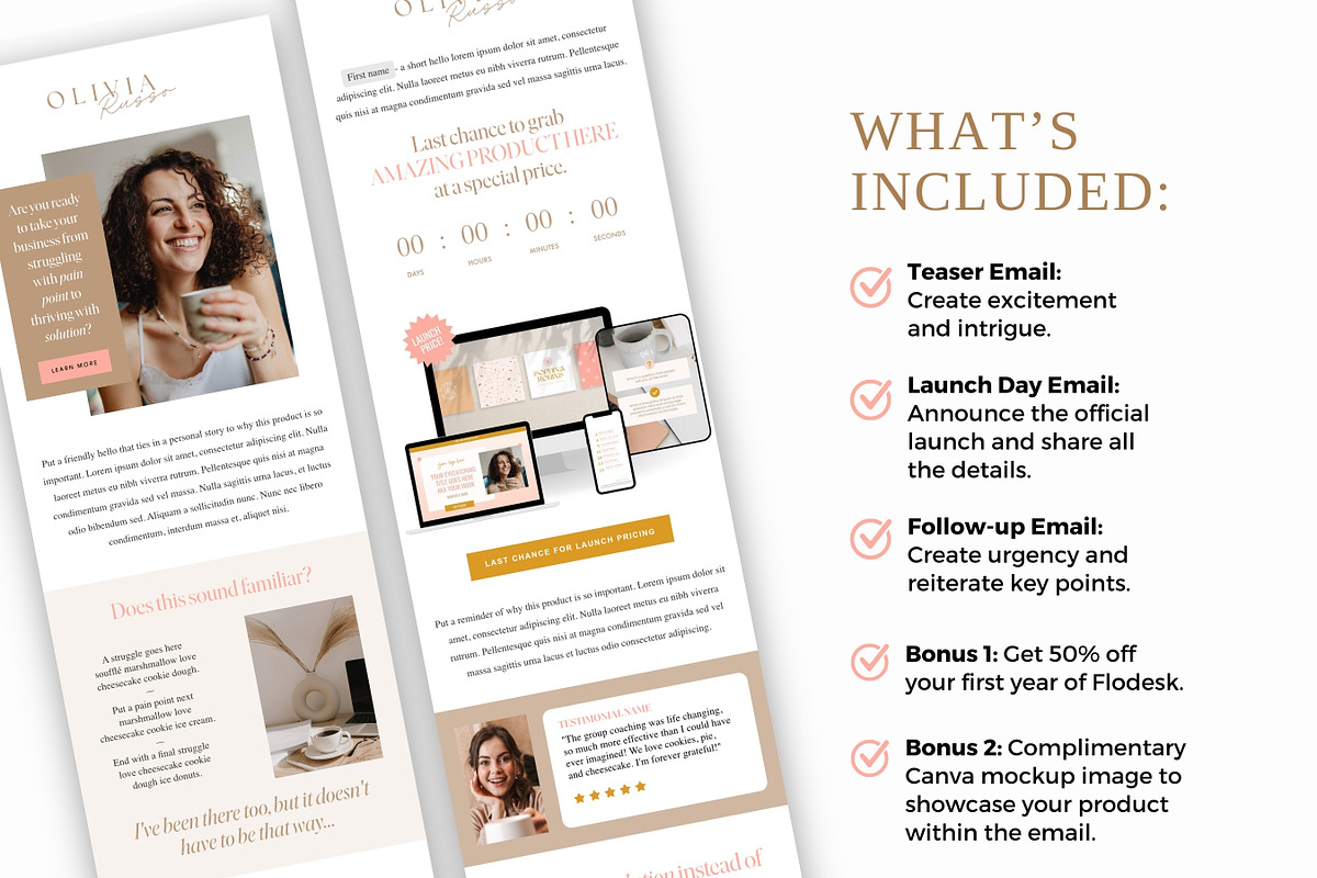 Flodesk Template | Email Sequence, an Email Template by Ciera Design Templates (Photo 2 of 8)