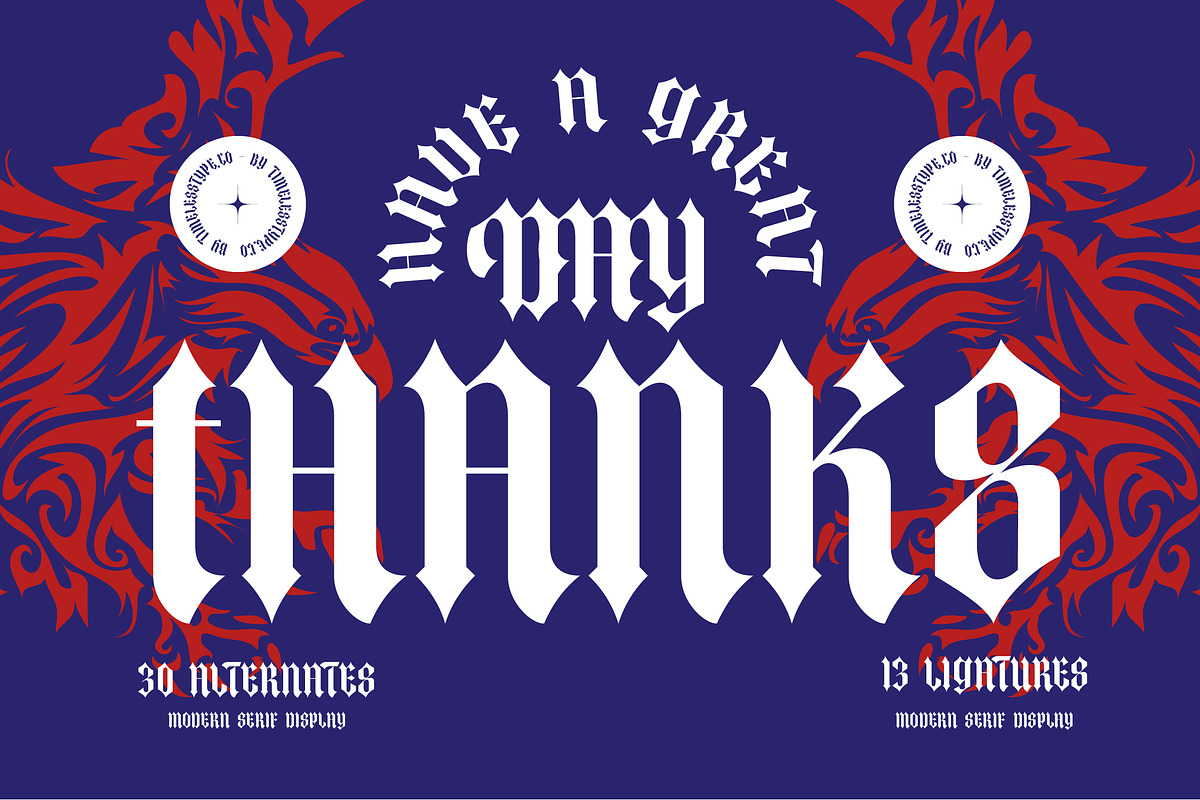 The Raffers Blackletter Font, a Blackletter Font by timelesstype.co (Photo 20 of 20)