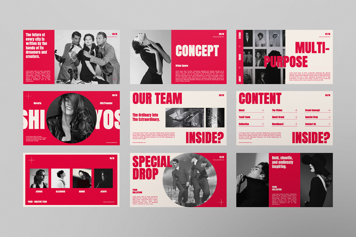 YOSHI Urban Google Slide Template, a Presentation Template by Portocraft (Photo 6 of 7)
