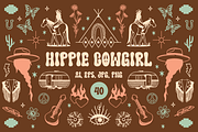 Hippie Cowgirl Graphics, a Person Illustration by cmfgraphics (Thumbnail 1 of 3)
