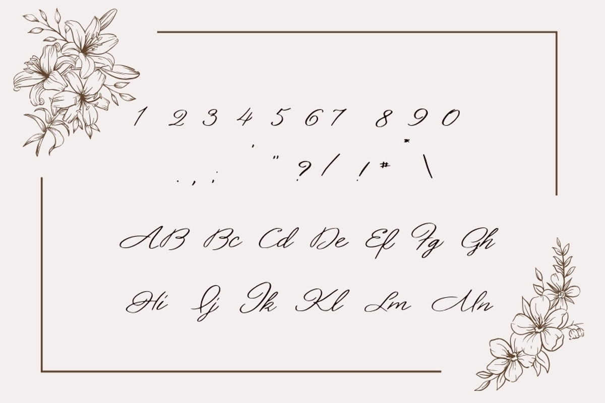Helena Stylish Script Font, a Script Font by Urs Studio (Photo 9 of 10)