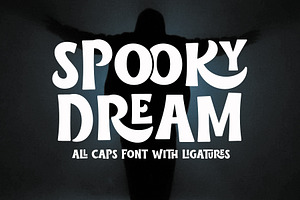 Spooky Dream - All Caps Spooky Font, a Serif Font by Airotype