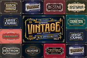 Vintage Font Bundle 5, a Symbol Font by Vintage Division (Thumbnail 1 of 12)