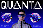 Quanta – Modern Display Font, a Handwritten Font by overlaytemplates (Thumbnail 1 of 5)