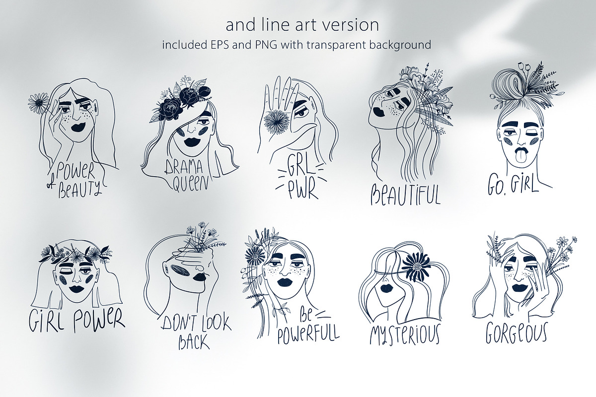 Girls and Flowers, a Person Illustration by Annakniaz (Photo 5 of 12)
