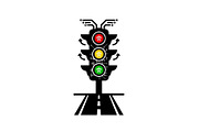 Modern Traffic Light Silhouette, a Graphic by musafir_fashion (Thumbnail 8 of 14)