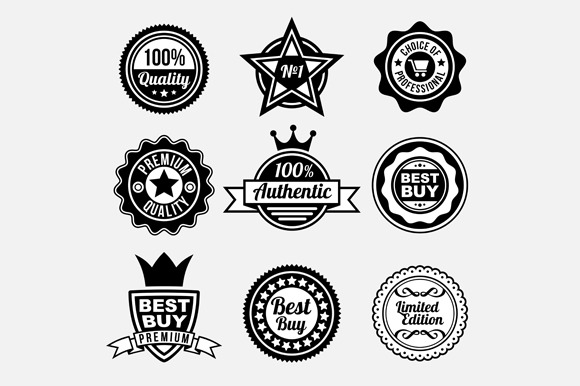 Premium Quality Labels Set