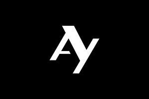 Abstract letter AY logo design., a Branding & Logo Template by brandphant