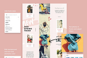 Canva Puzzle Template For Fashion