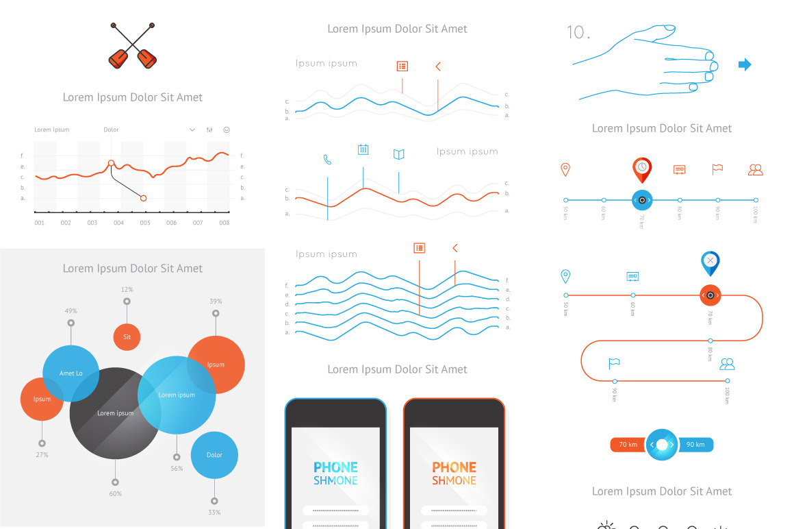 vector elements of infographics, a Templates & Theme by fet