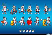 Red And White Robot – Set 1, a Technology Illustration by DesignWolf (Thumbnail 2 of 2)