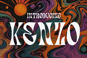 Kenzo - Psychedelic Typeface, a Sans Serif Font by HipFonts (Thumbnail 1 of 8)