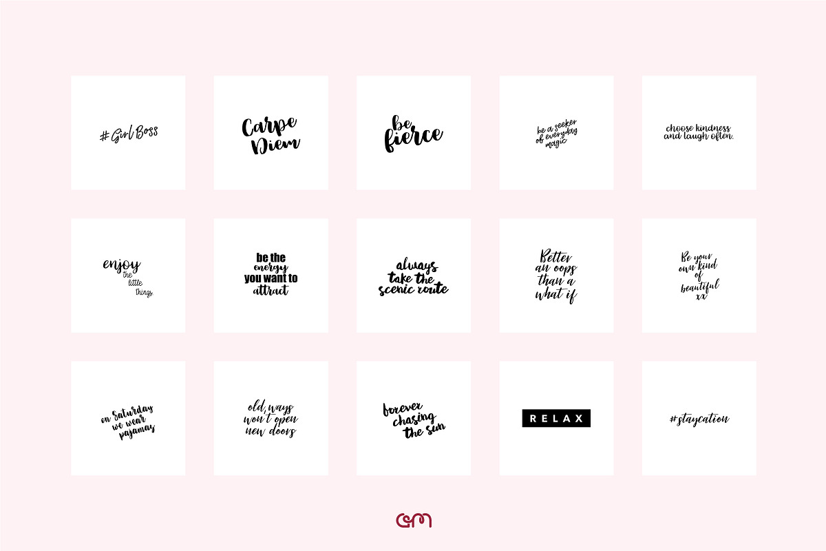 150 Quotes Bundle, a Social Media Template by AM Studio (Photo 7 of 15)