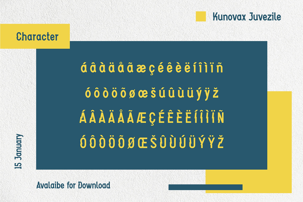 Kunovax Juvezile, a Font by Kreabie (Photo 9 of 10)
