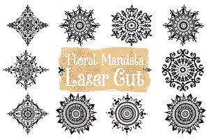 Intricate Floral Laser Cut, an Illustration by hafijul