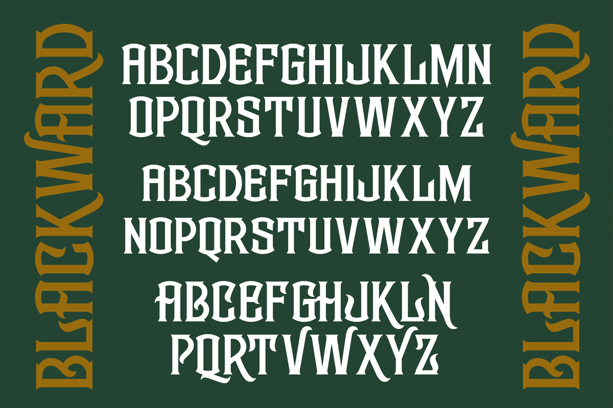 Blackward - Display Font, a Serif Font by overlaytemplates (Photo 4 of 6)