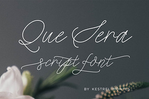 Que Sera Monoline Script