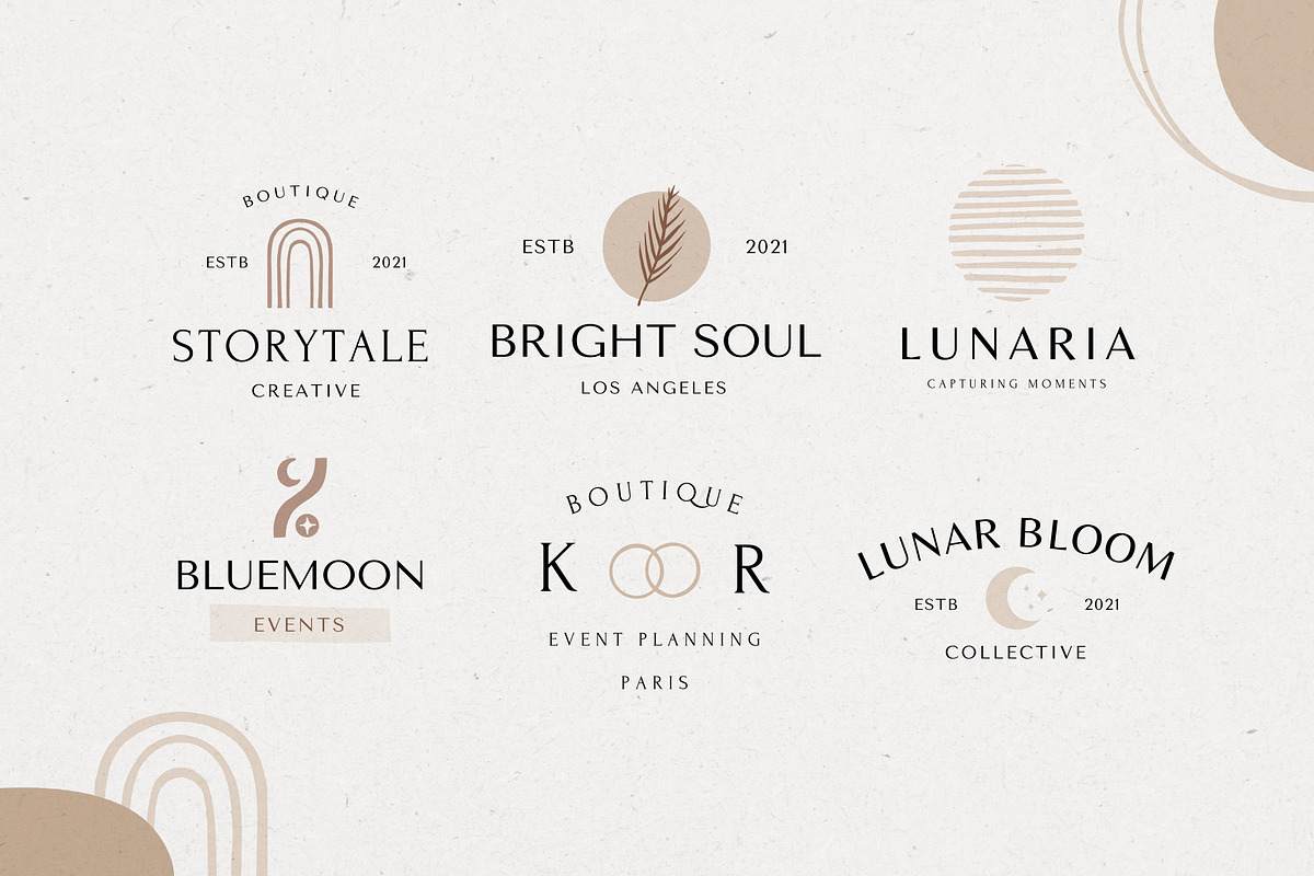 CANVA Modern logo templates pack, a Branding & Logo Template by Davide Bassu (Photo 9 of 14)