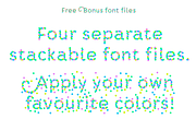 Confetti font, a Font by Studio Dot by dot (Thumbnail 7 of 7)