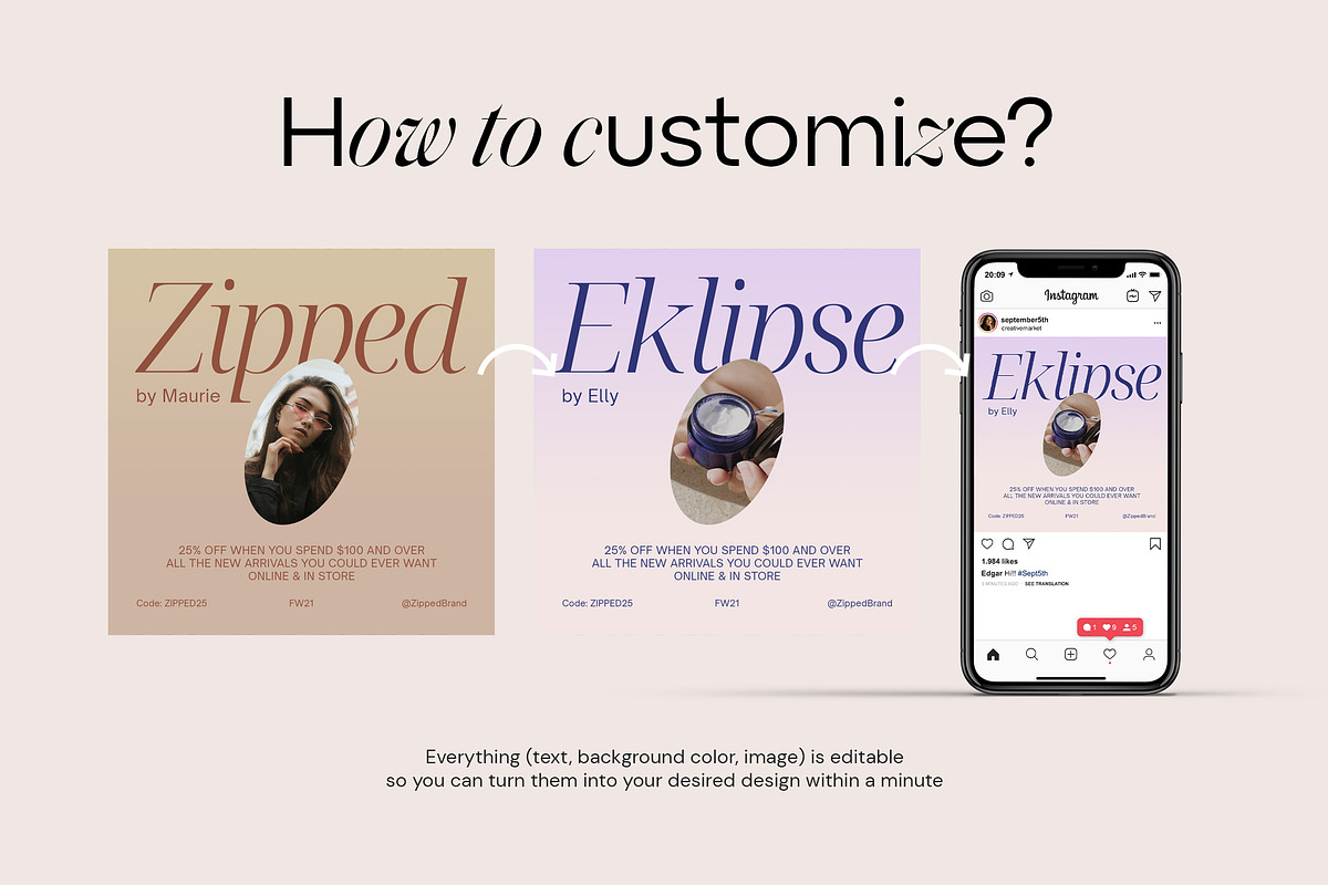 Online Shop Social Media Template v2, a Social Media Template by September 5th (Photo 17 of 18)