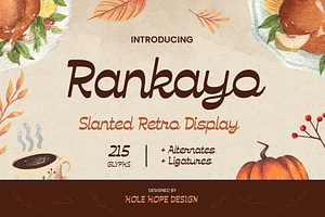 Rankayo | Slanted Retro Display Font
