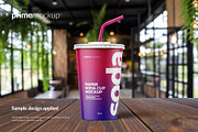 Paper Soda Cup Mockup Bundle, a Cups & Container Mockup by PrimeMockup (Thumbnail 7 of 11)