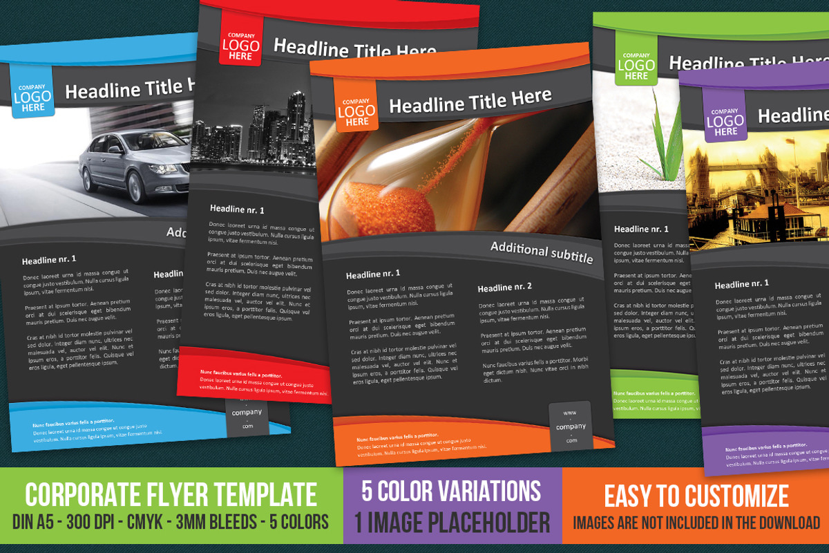 Corporate Flyer Template A5, a Flyer Template by survivor