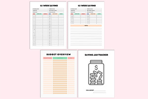 Editable Rainbow Budget Planner